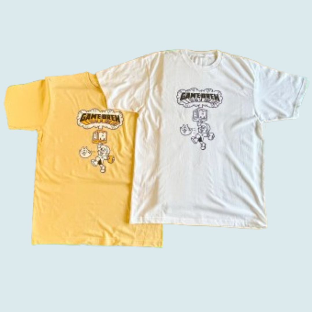 GAME BREW Tシャツ (焼肉スタンド 肉と麦×GAME BREW)